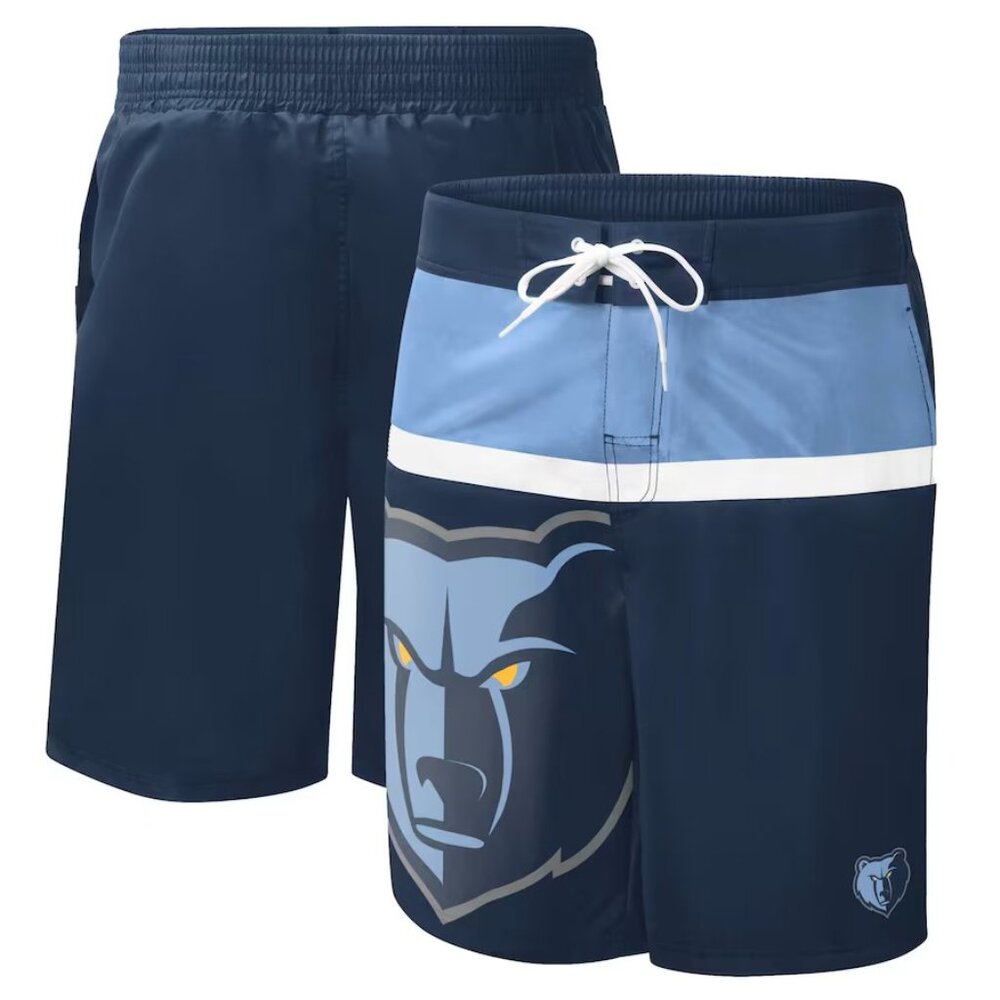 Memphis Grizzlies G-III Sports by Carl Banks Navy Sea Wind Swim Trunks NWT XL